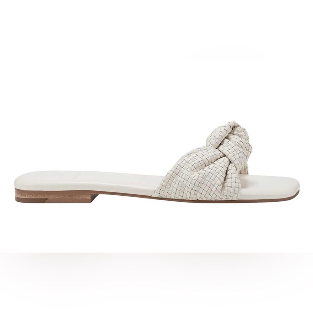 Marc Fisher Marlon Sandals Cream Leather Size 10M